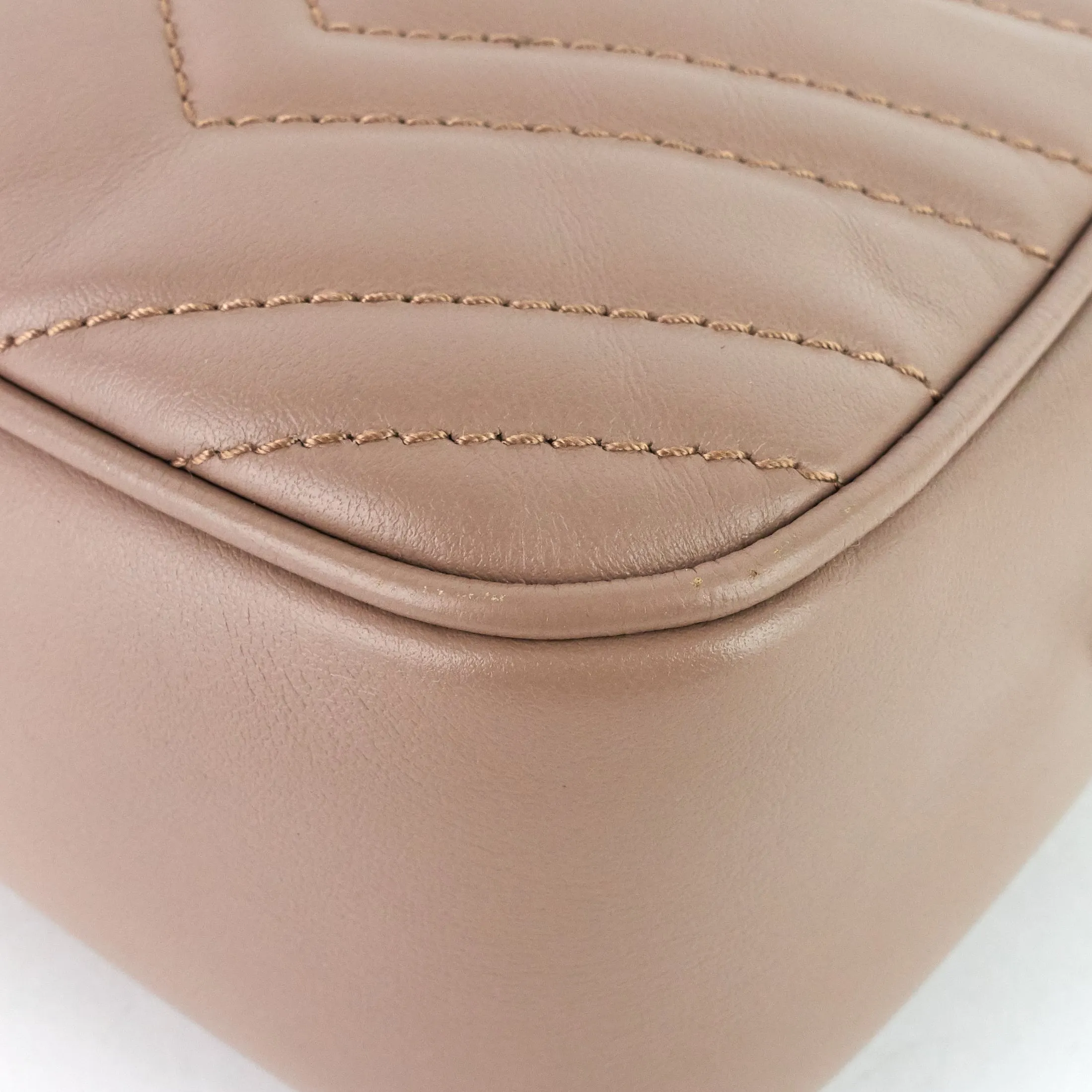 GG Marmont Small Matelass Calfskin Camera Bag