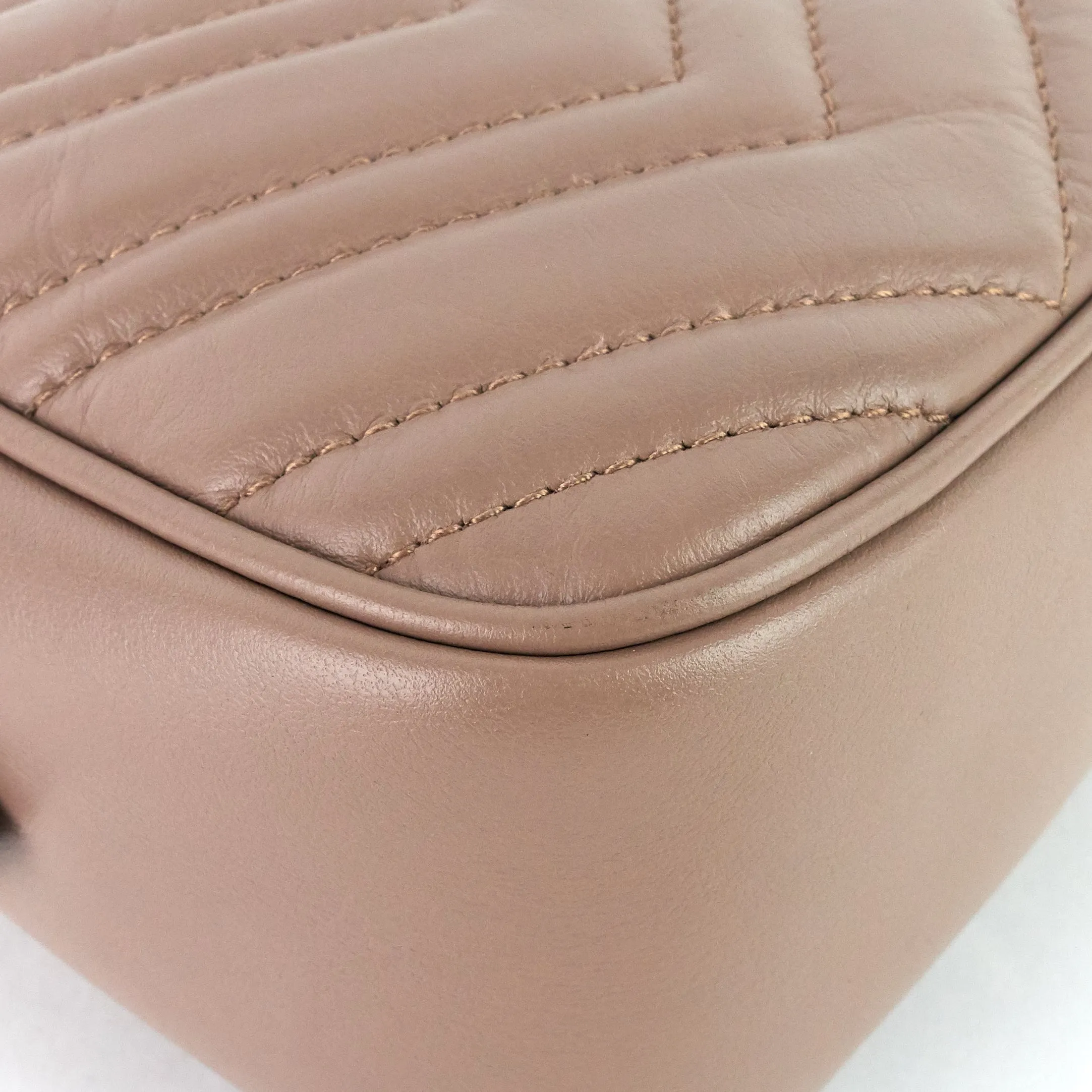 GG Marmont Small Matelass Calfskin Camera Bag