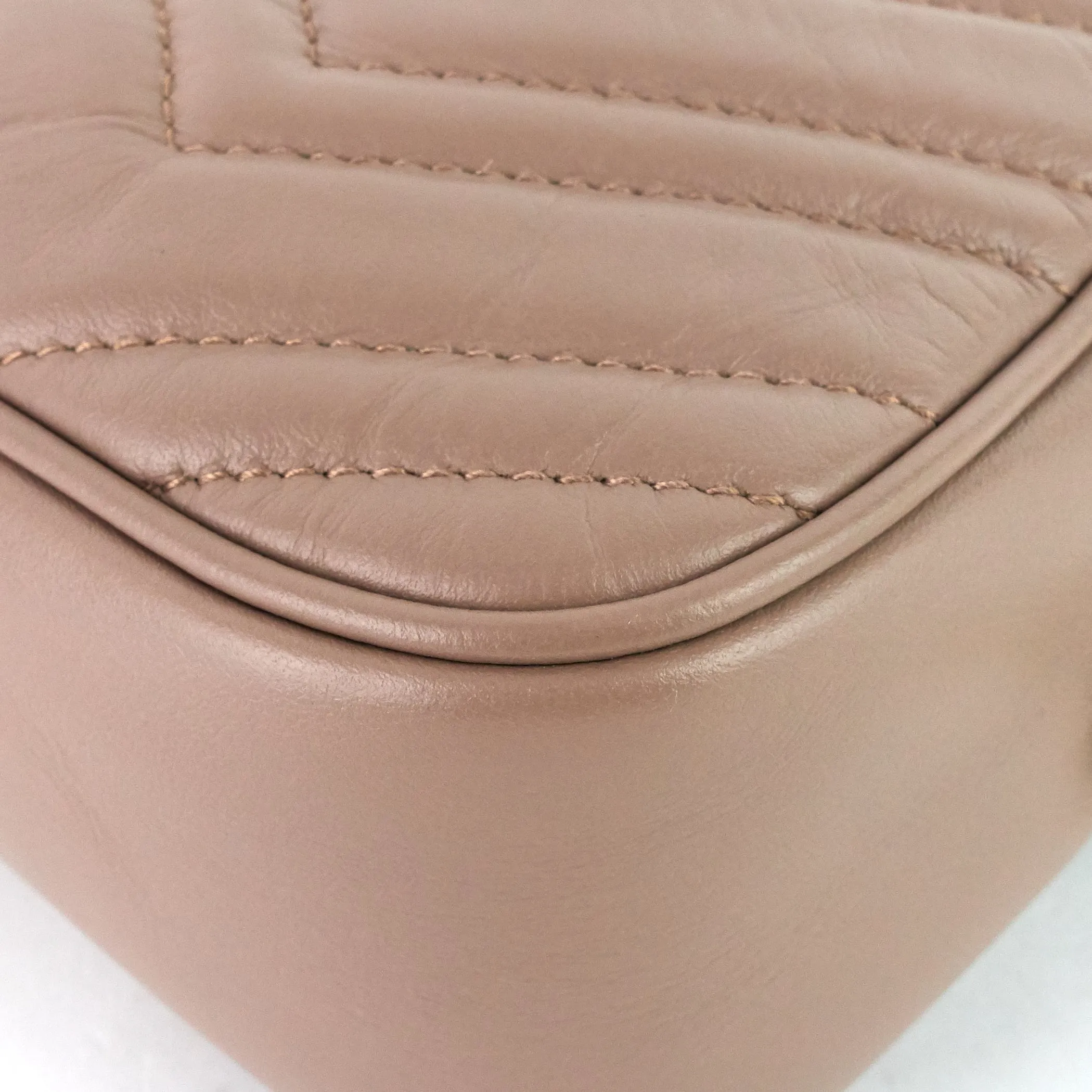 GG Marmont Small Matelass Calfskin Camera Bag