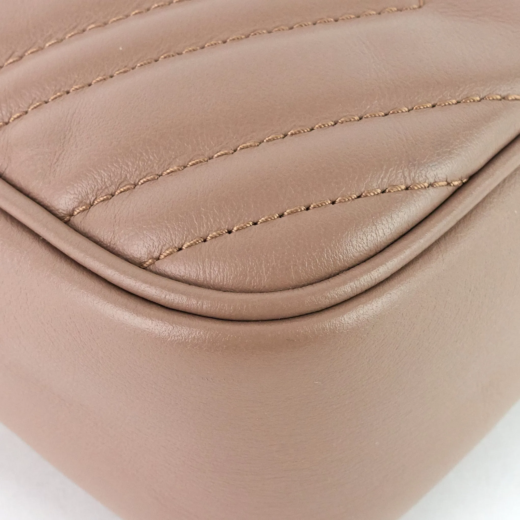 GG Marmont Small Matelass Calfskin Camera Bag