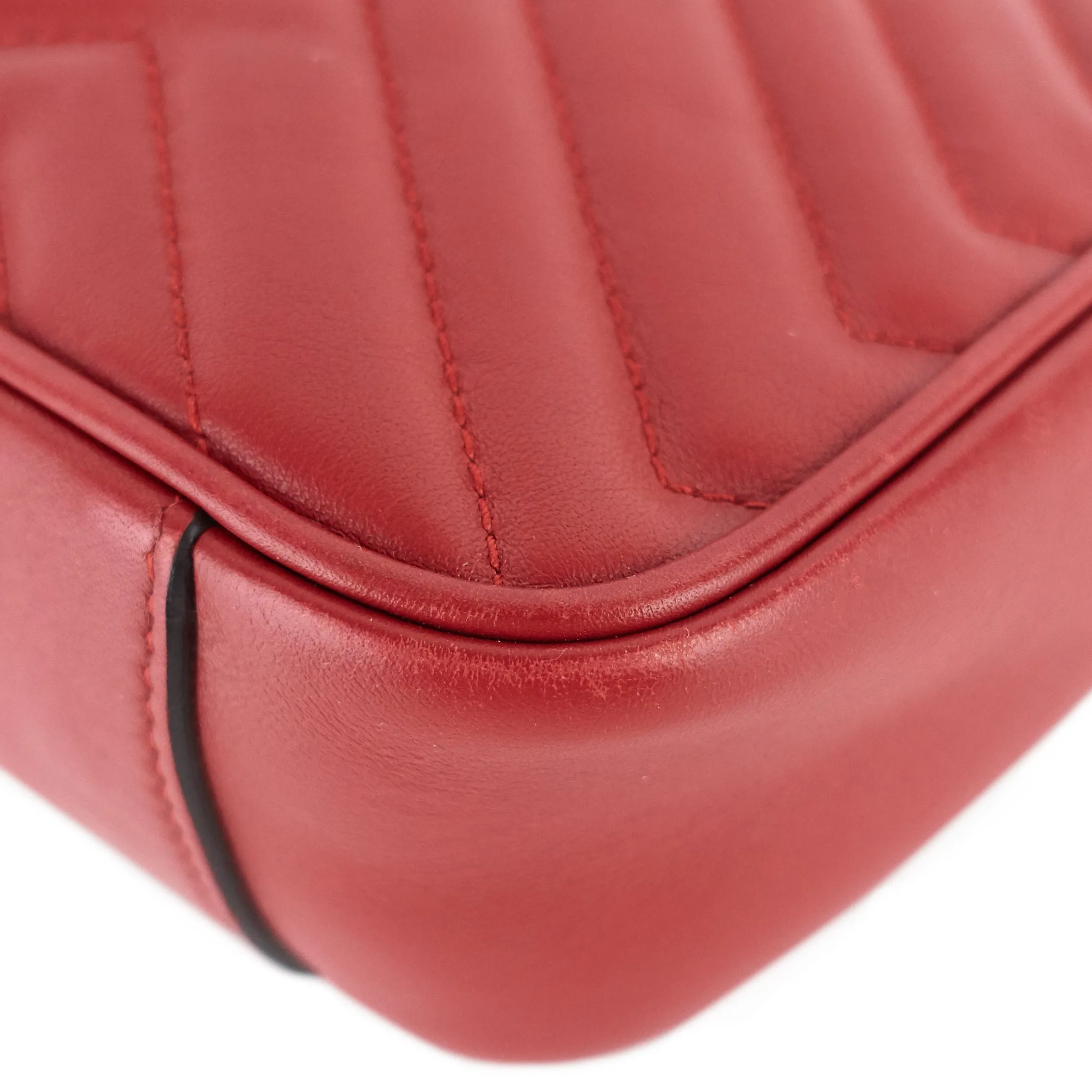 GG Marmont Small Matelass Calfskin Leather Shoulder Bag
