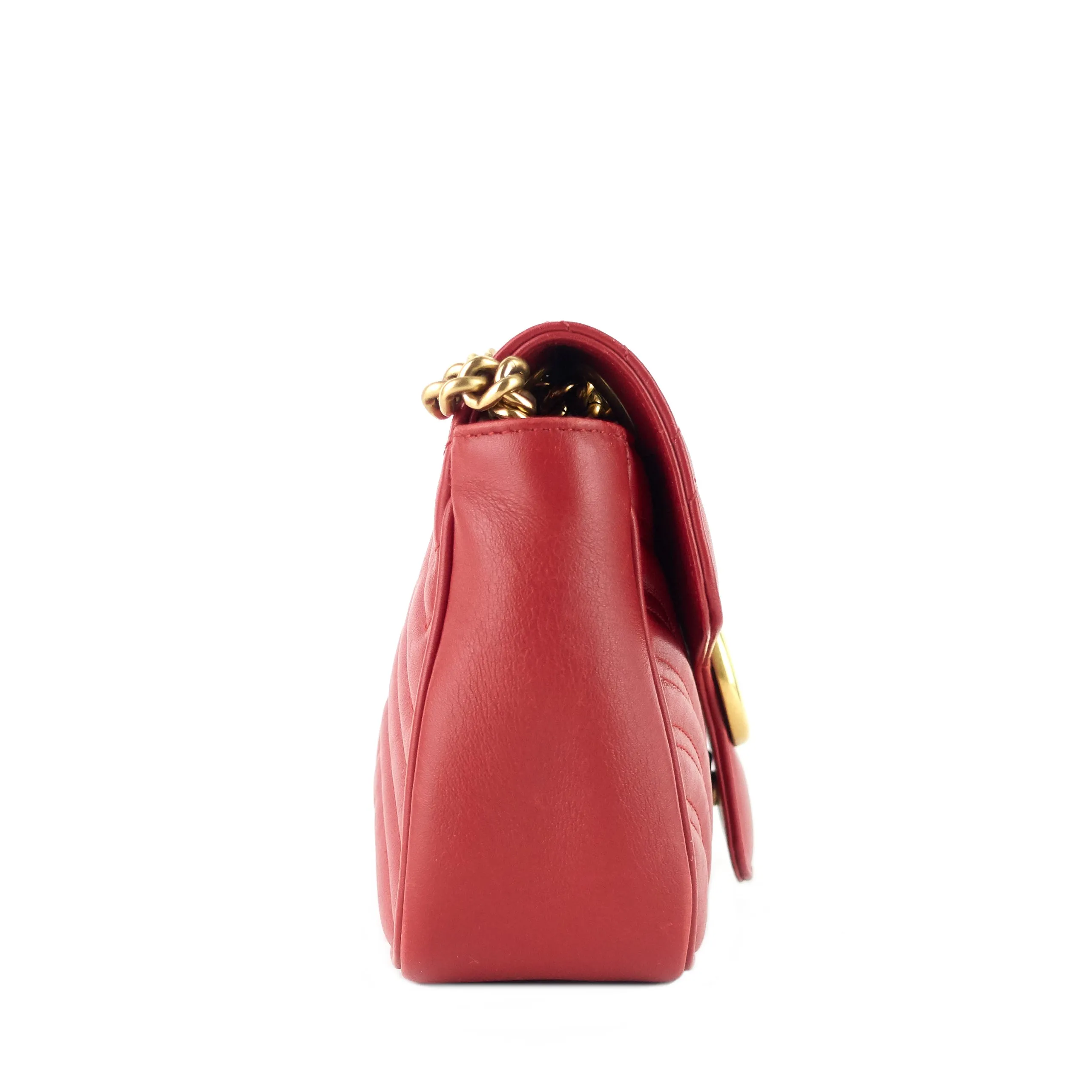 GG Marmont Small Matelass Calfskin Leather Shoulder Bag