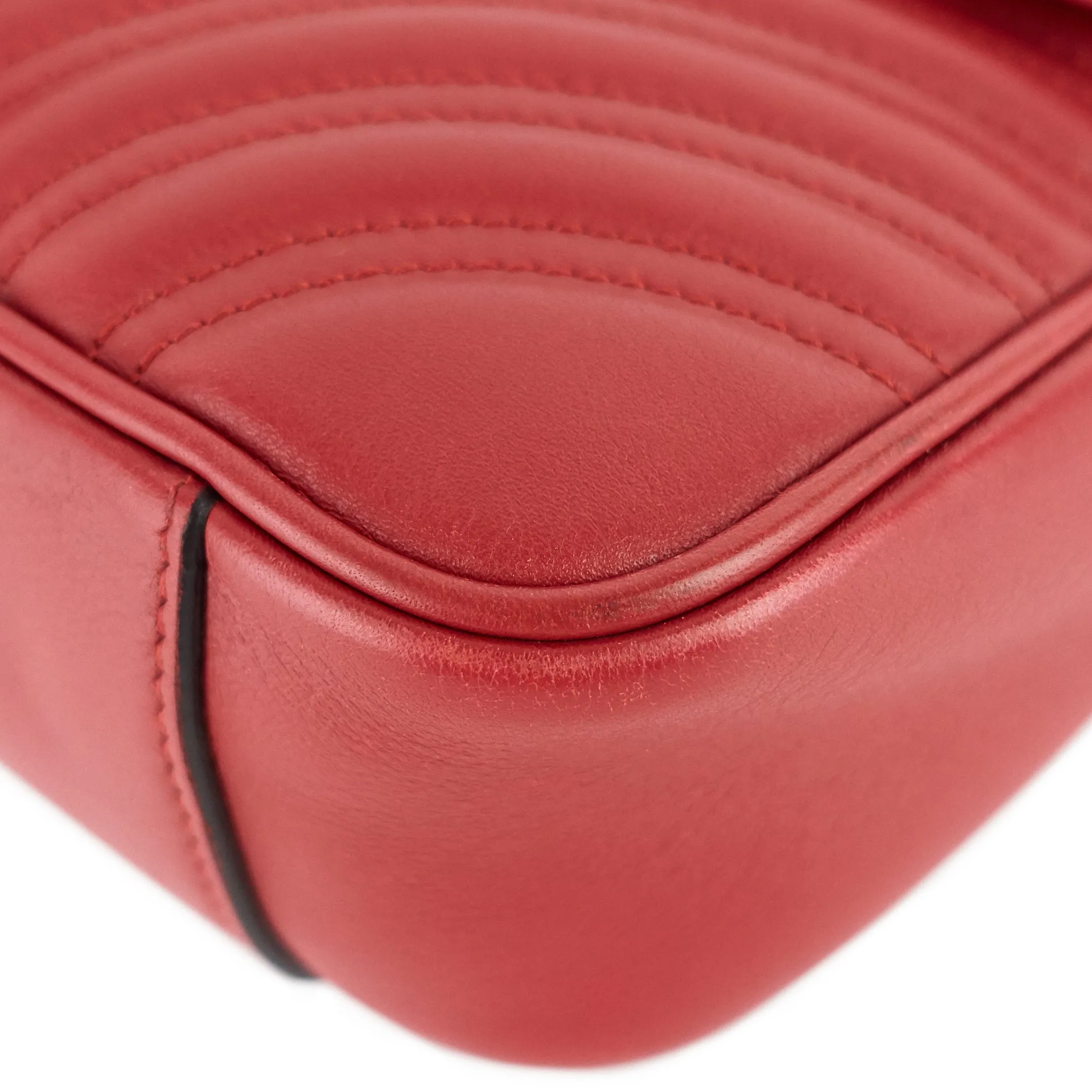 GG Marmont Small Matelass Calfskin Leather Shoulder Bag