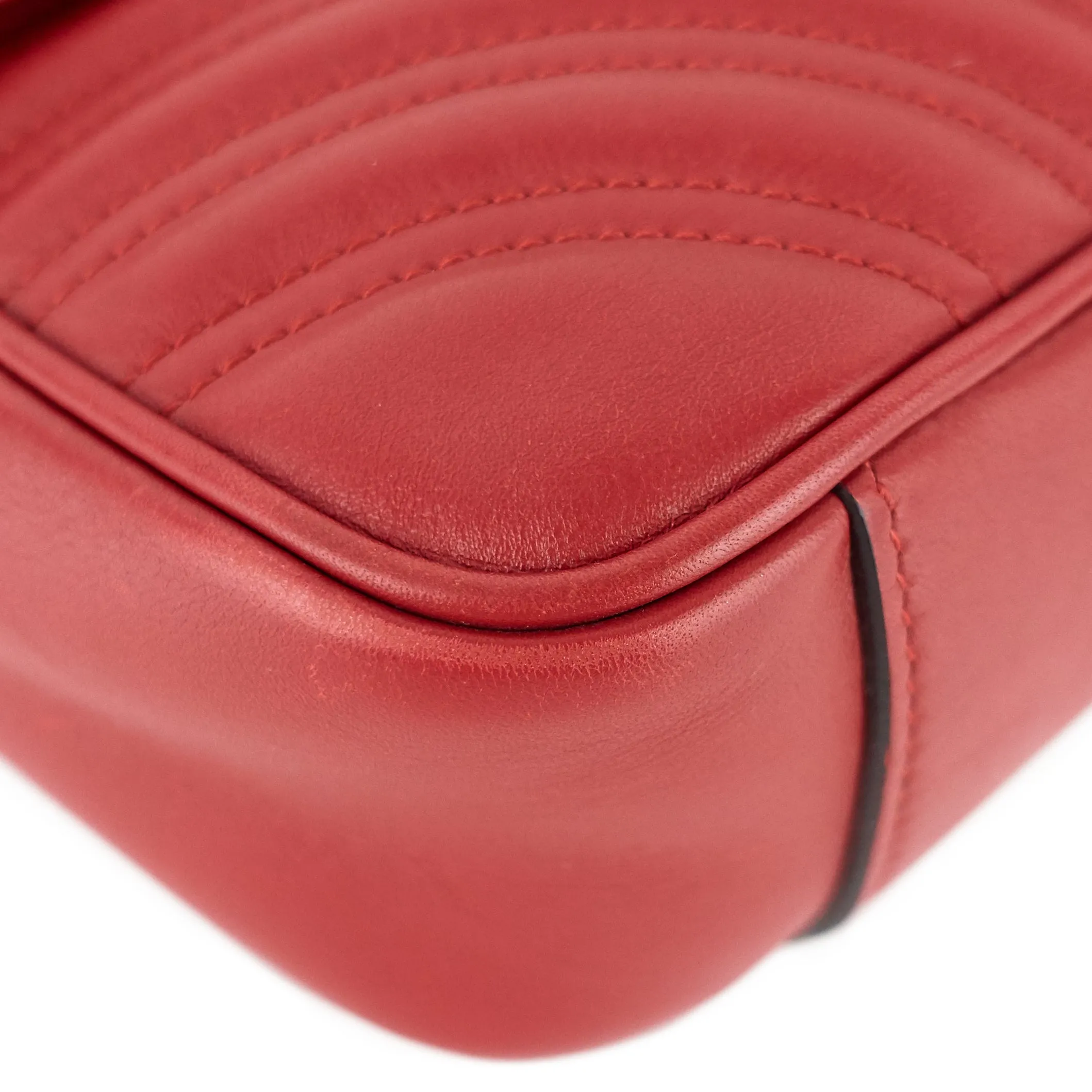 GG Marmont Small Matelass Calfskin Leather Shoulder Bag