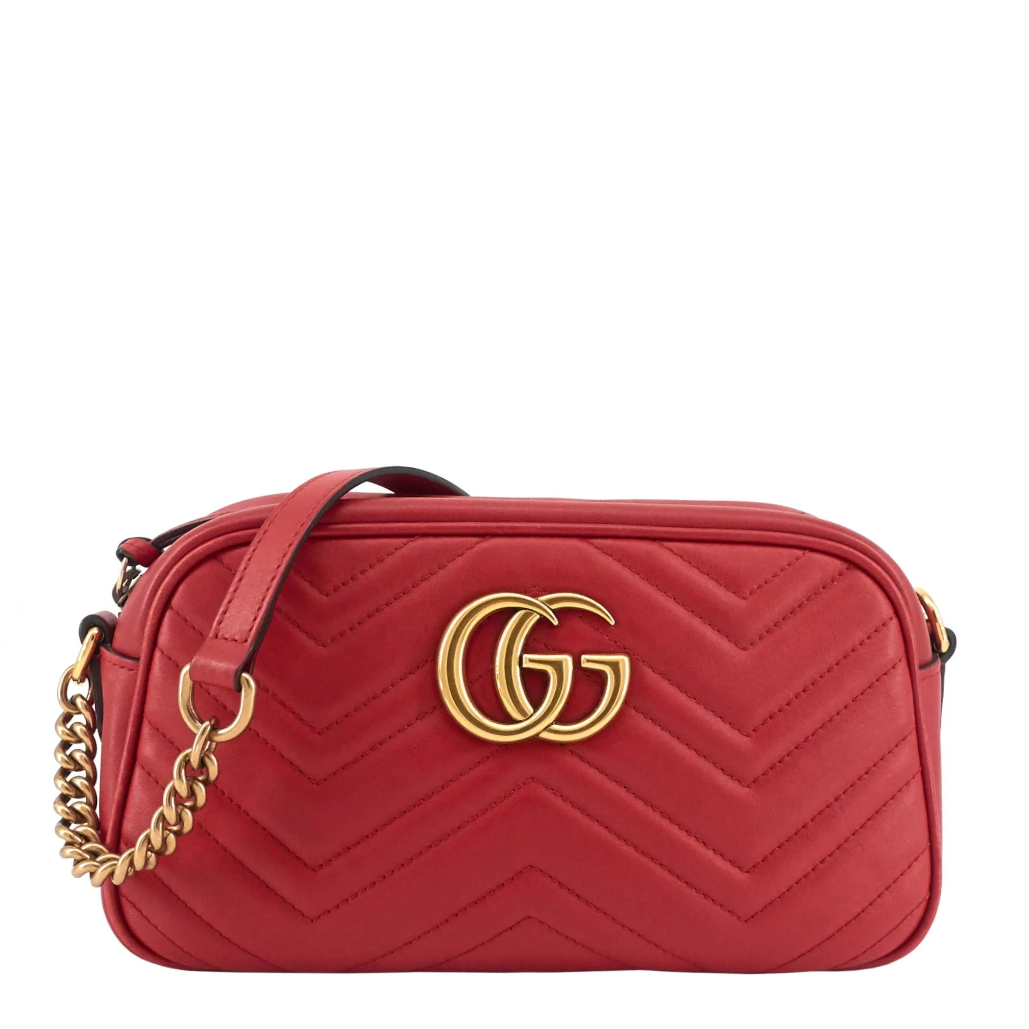GG Marmont Small Matelass Calfskin Shoulder Bag
