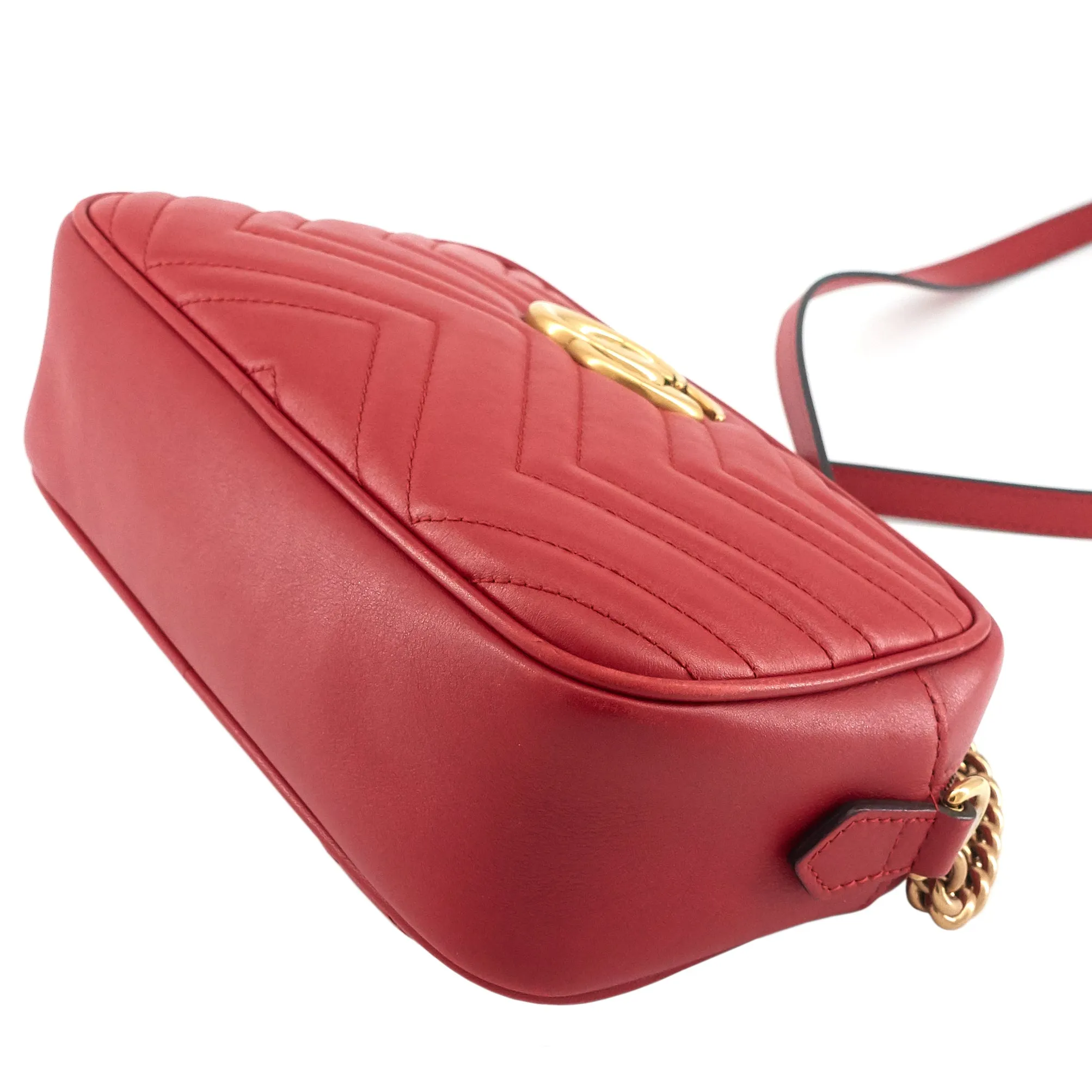 GG Marmont Small Matelass Calfskin Shoulder Bag