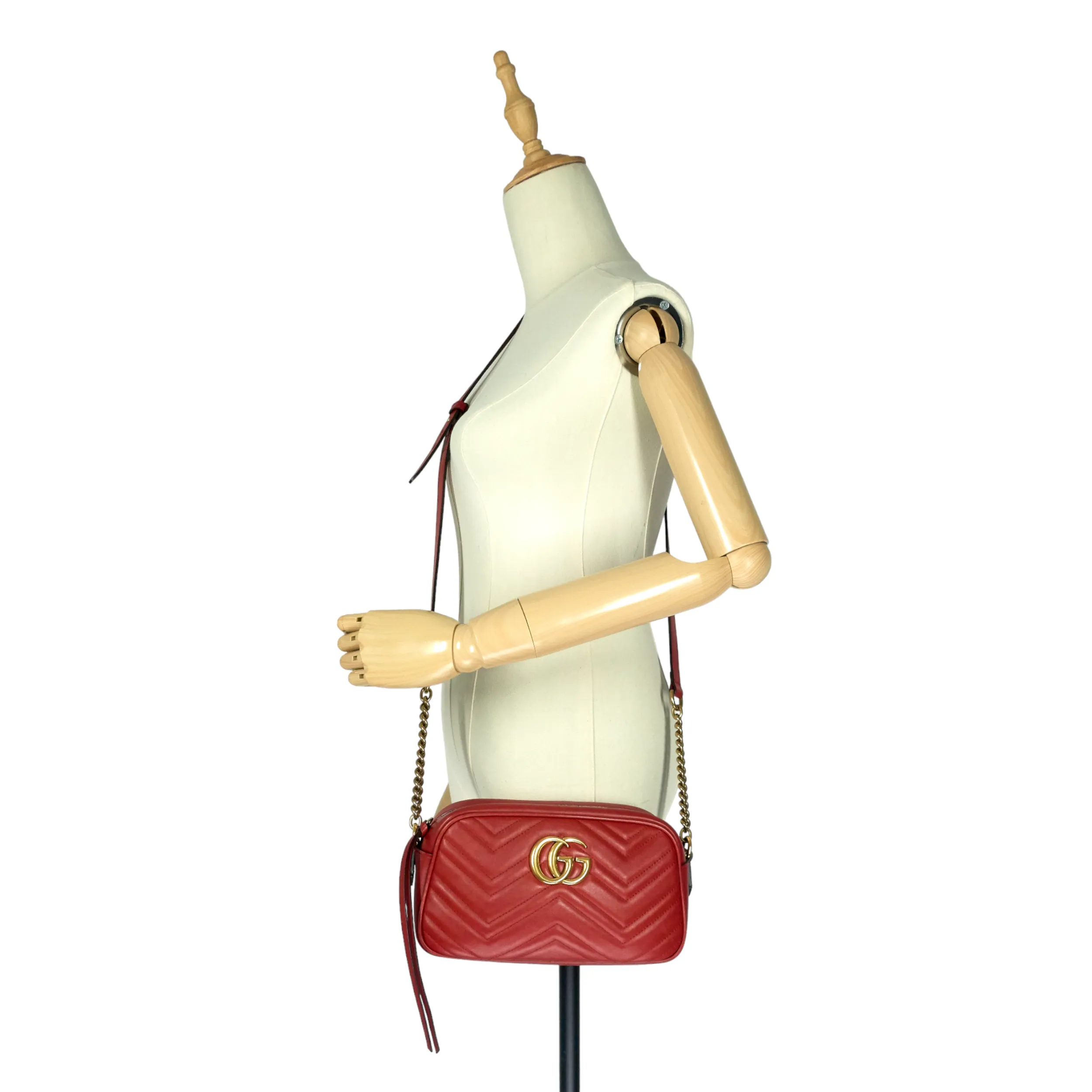 GG Marmont Small Matelass Calfskin Shoulder Bag