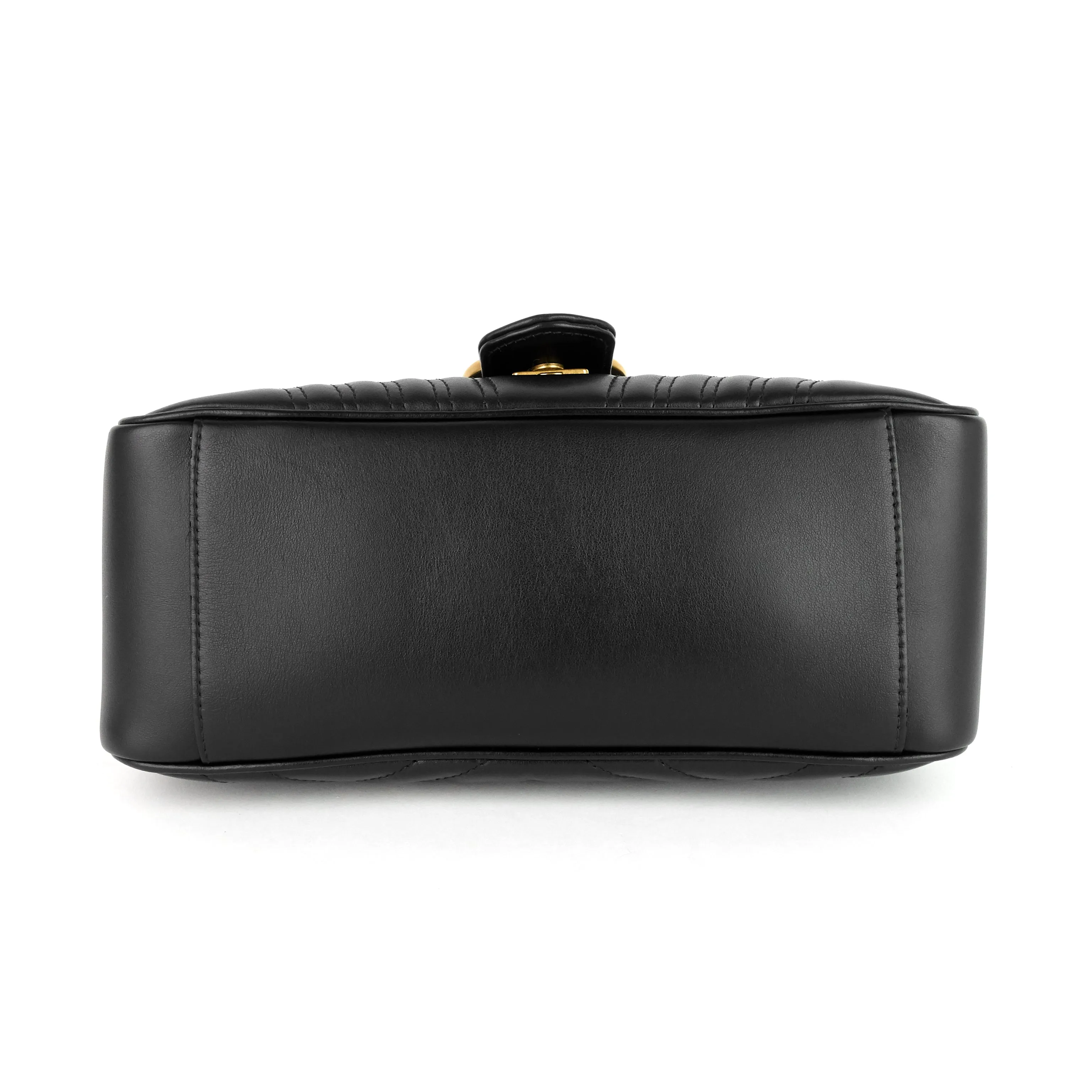 GG Marmont Small Matelass Calfskin Top Handle Shoulder Bag