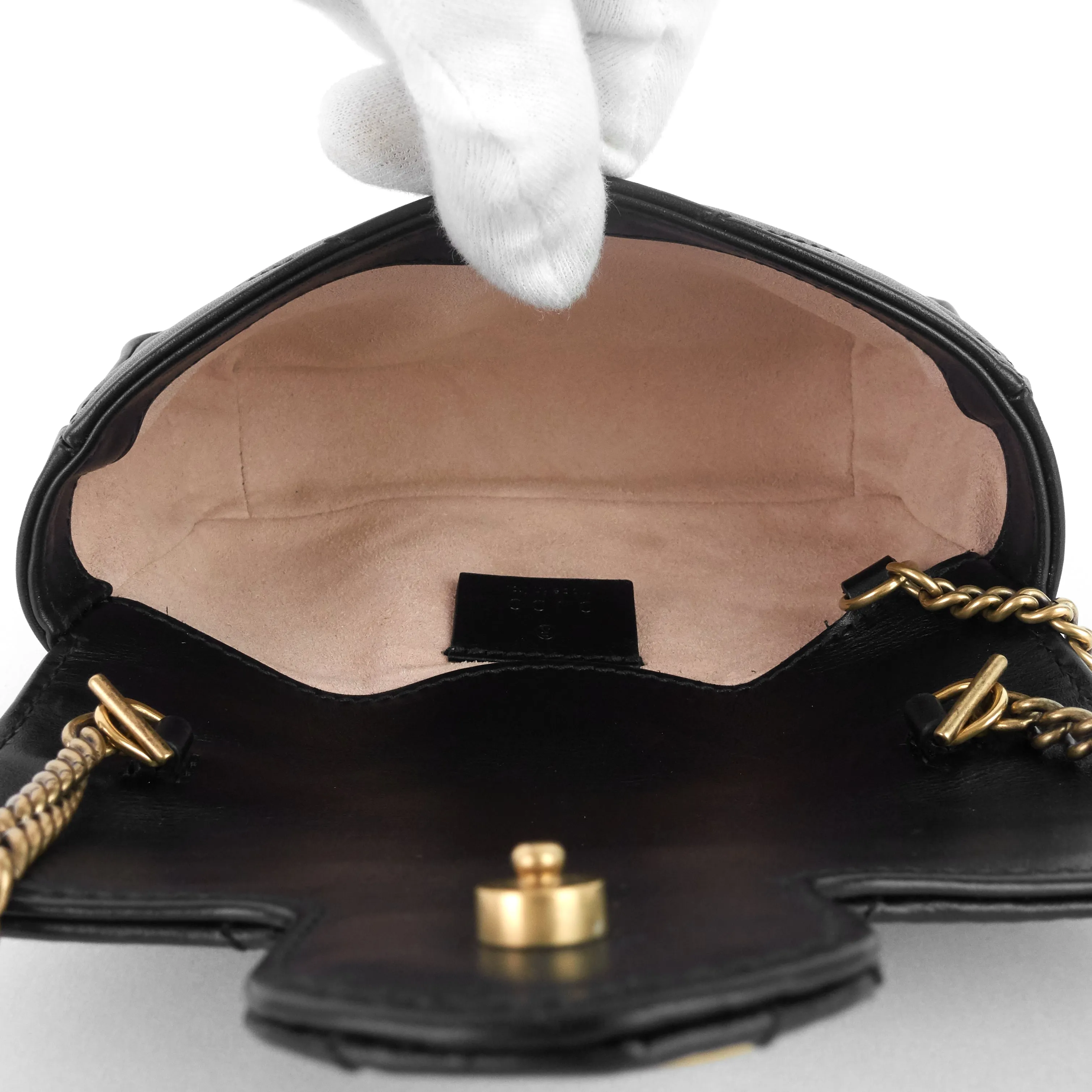 GG Marmont Super Mini Matelass Leather Bag