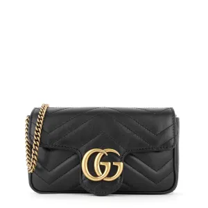GG Marmont Super Mini Matelass Leather Bag