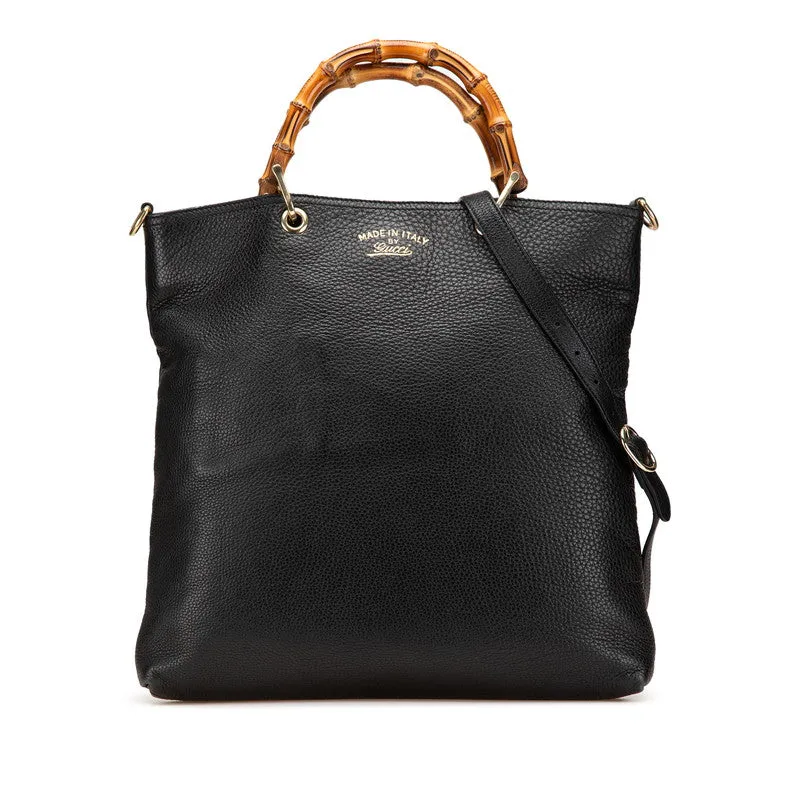 Gucci Bamboo Leather 2way Handbag