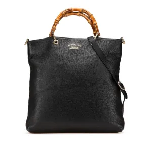 Gucci Bamboo Leather 2way Handbag