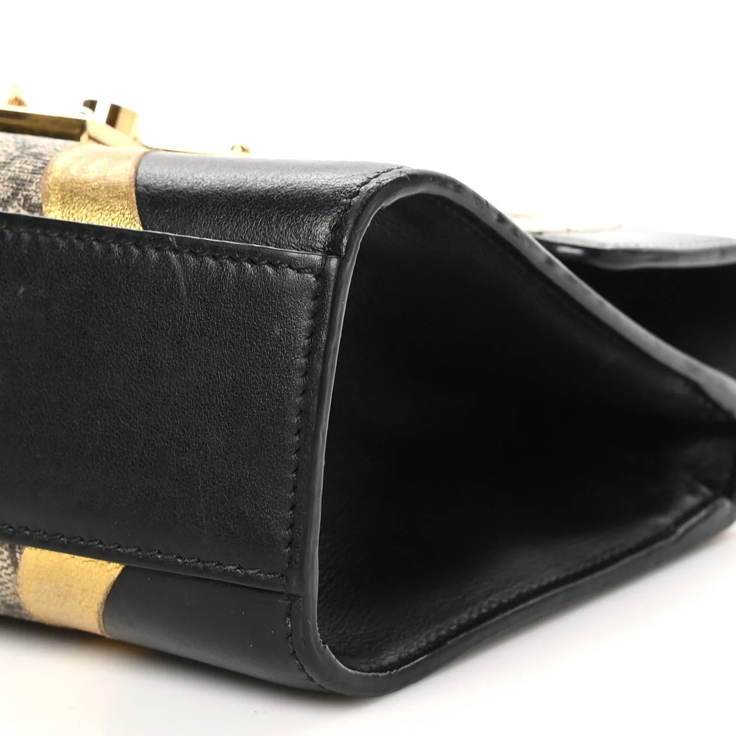 Gucci Calfskin Gg Supreme Small Padlock