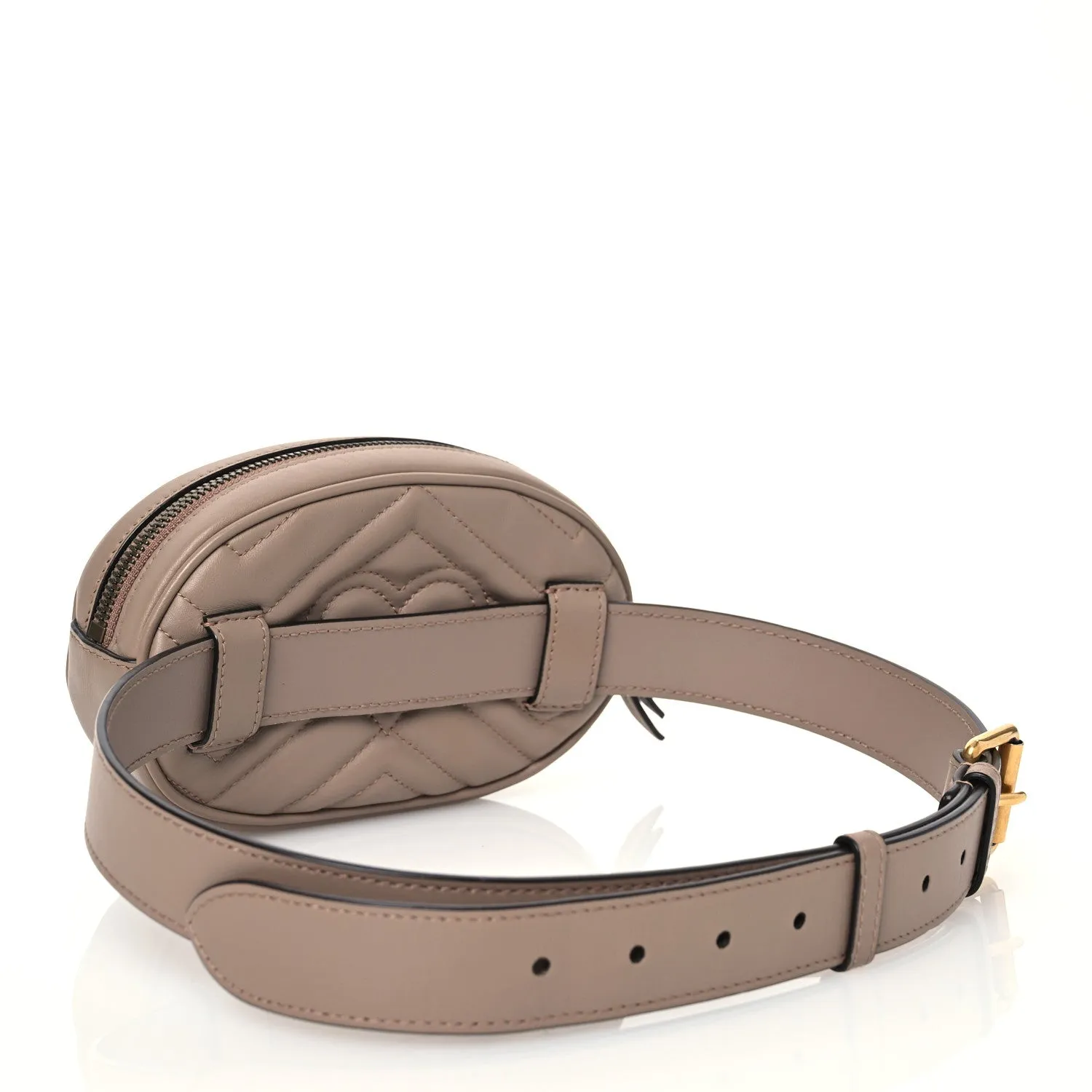 Gucci Calfskin Matelasse Gg Marmont Belt