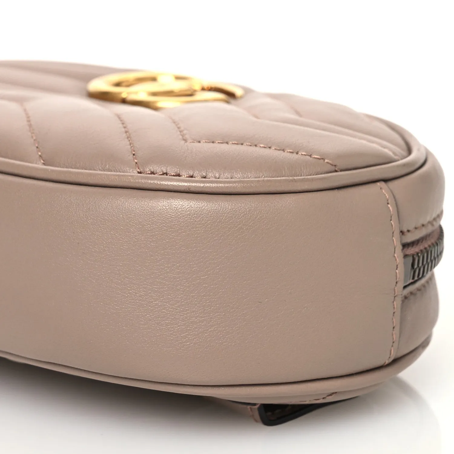Gucci Calfskin Matelasse Gg Marmont Belt