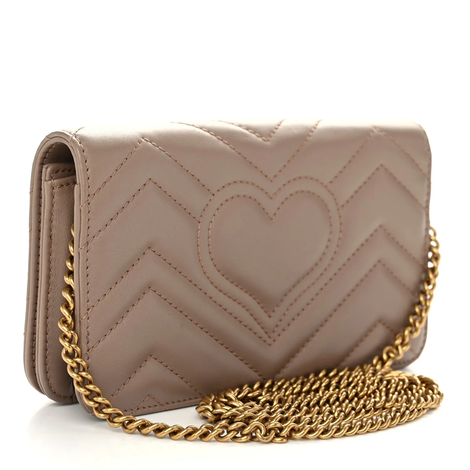 Gucci Calfskin Matelasse Gg Marmont Mini