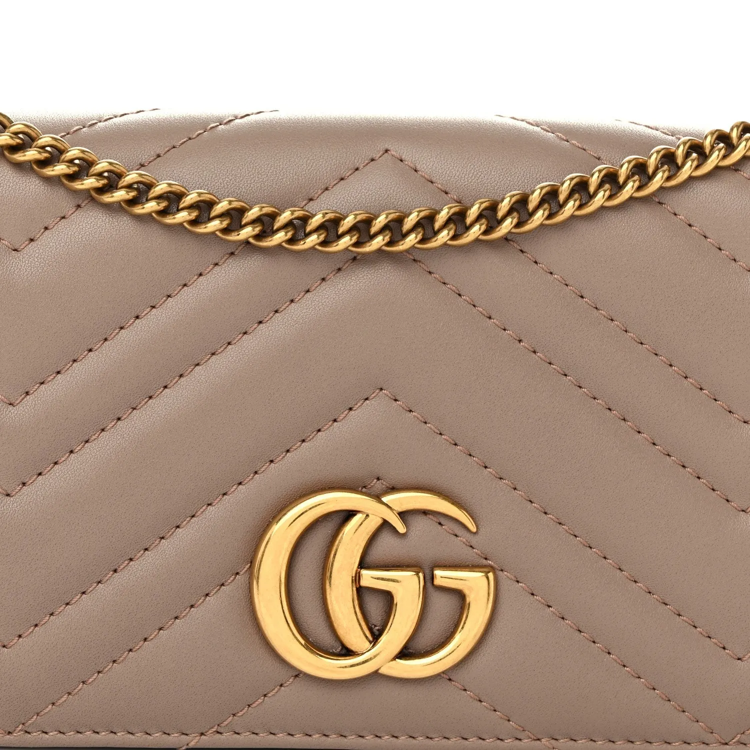Gucci Calfskin Matelasse Gg Marmont Mini
