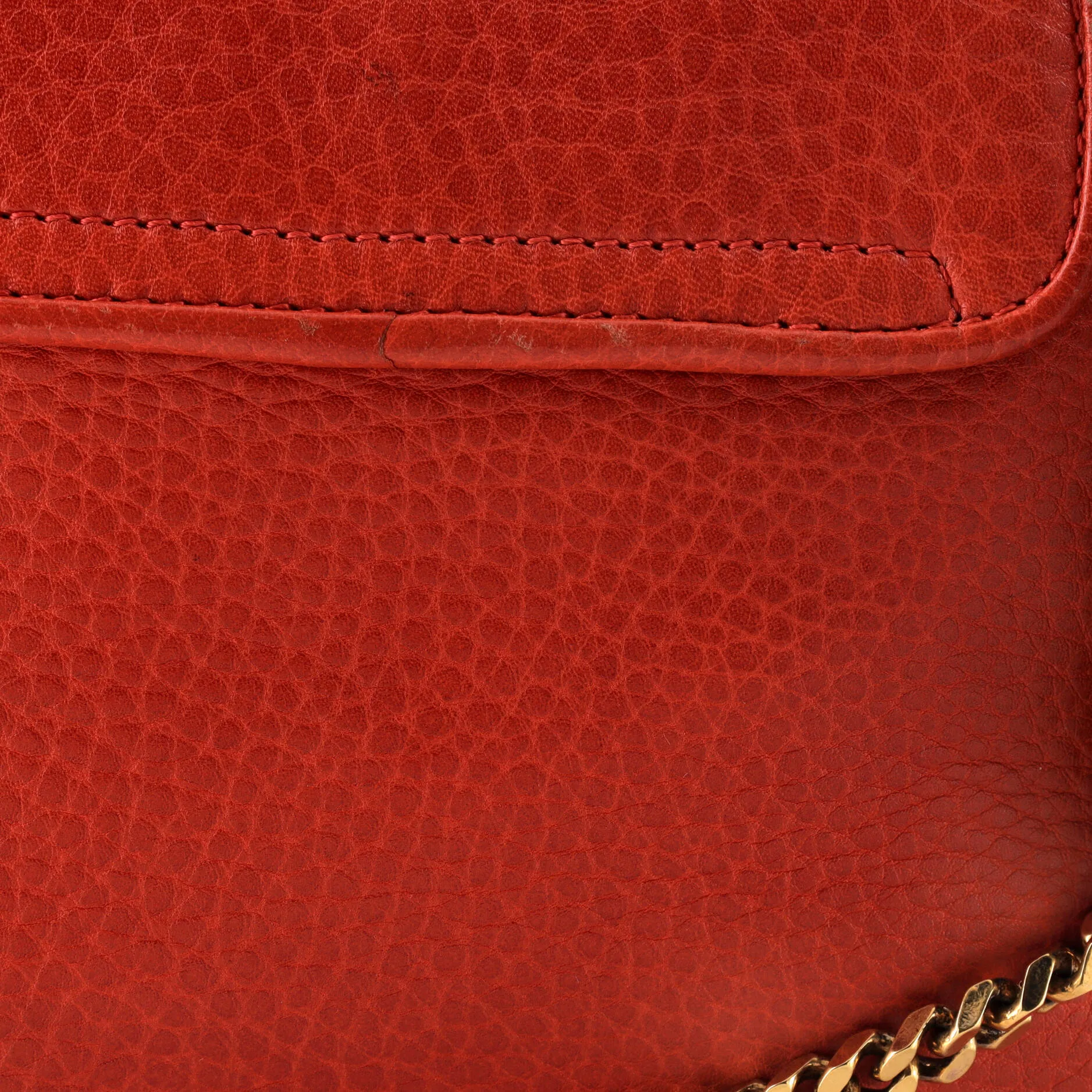 Gucci Chain Shoulder Bag Leather Small