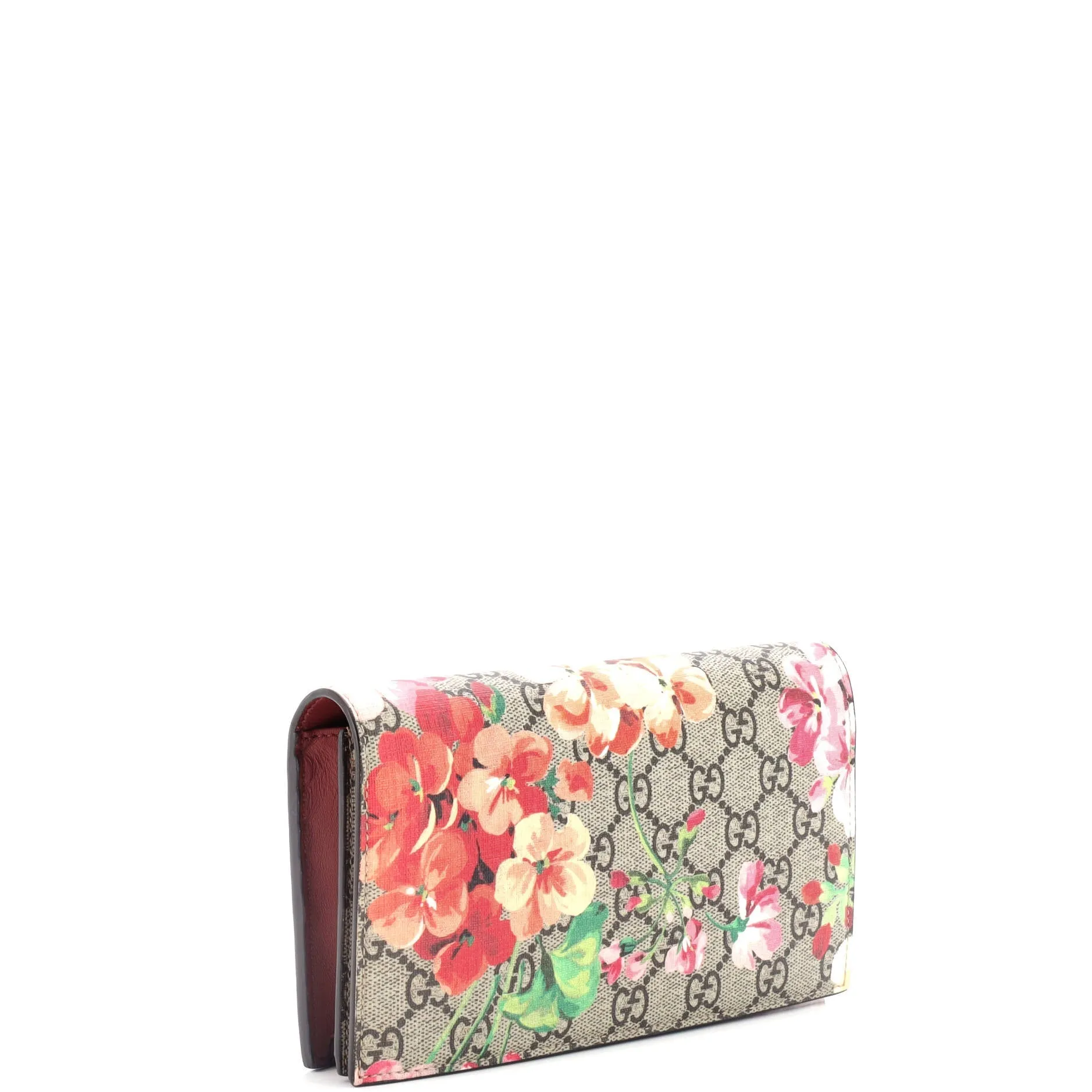 Gucci Chain Wallet Blooms Print Gg