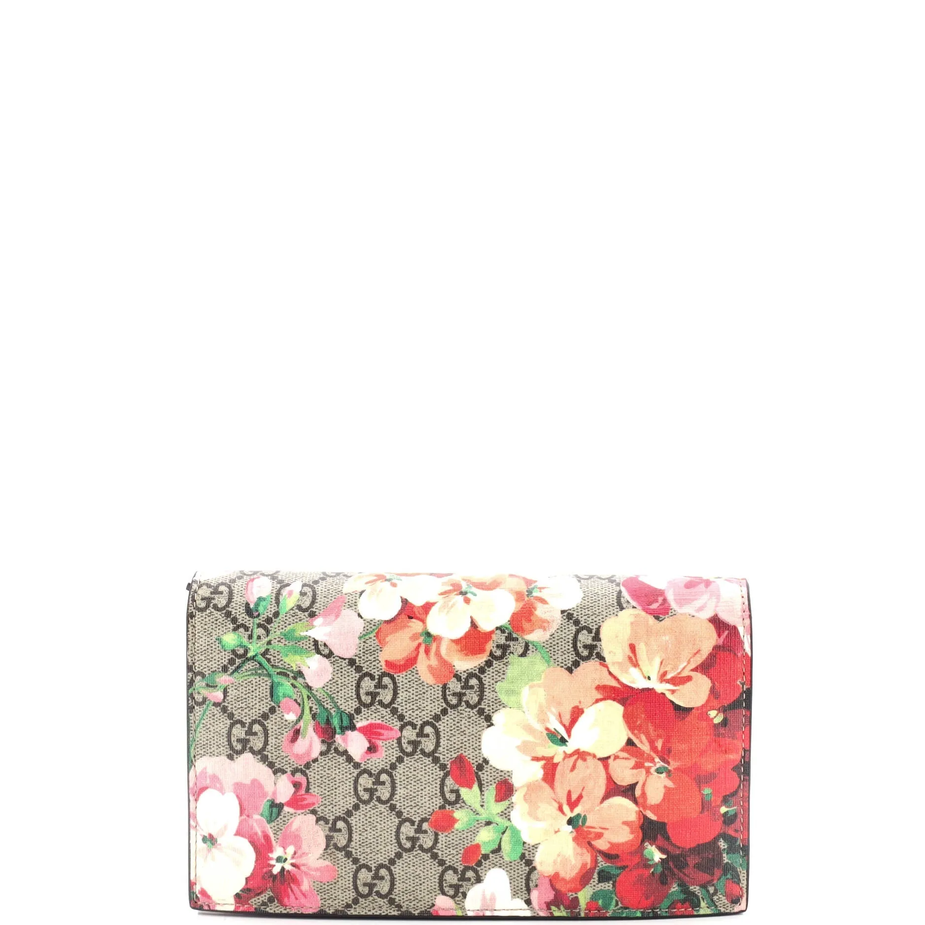 Gucci Chain Wallet Blooms Print Gg