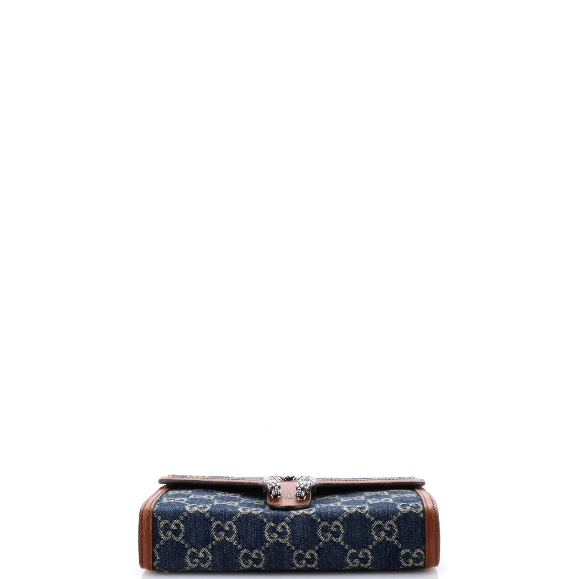 Gucci Dionysus Chain Wallet Gg Denim