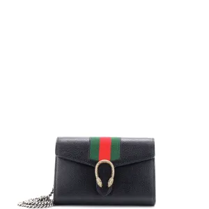 Gucci Dionysus Web Chain Wallet Leather