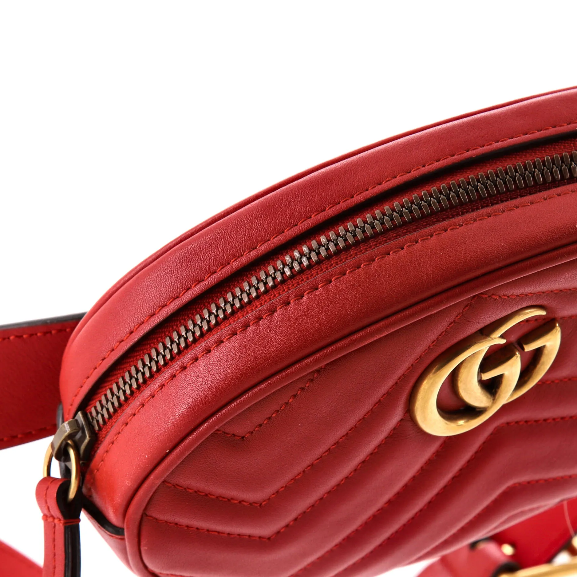 Gucci Gg Marmont Belt Bag Matelasse