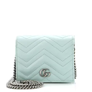 Gucci Gg Marmont Card Case On Chain