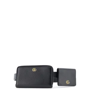 Gucci Gg Marmont Double Belt Bag Leather