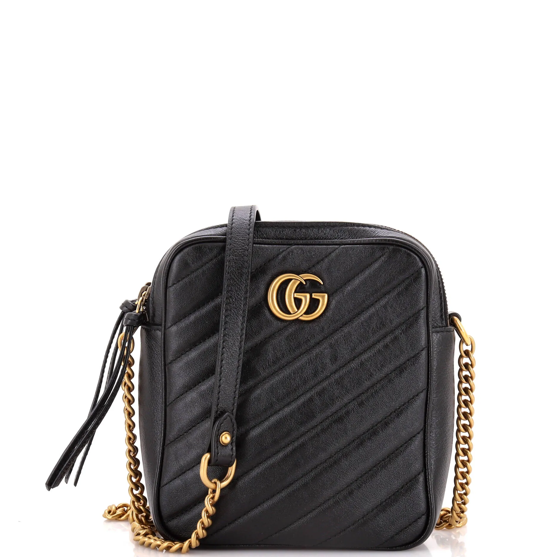 Gucci Gg Marmont Double Zip Camera Bag