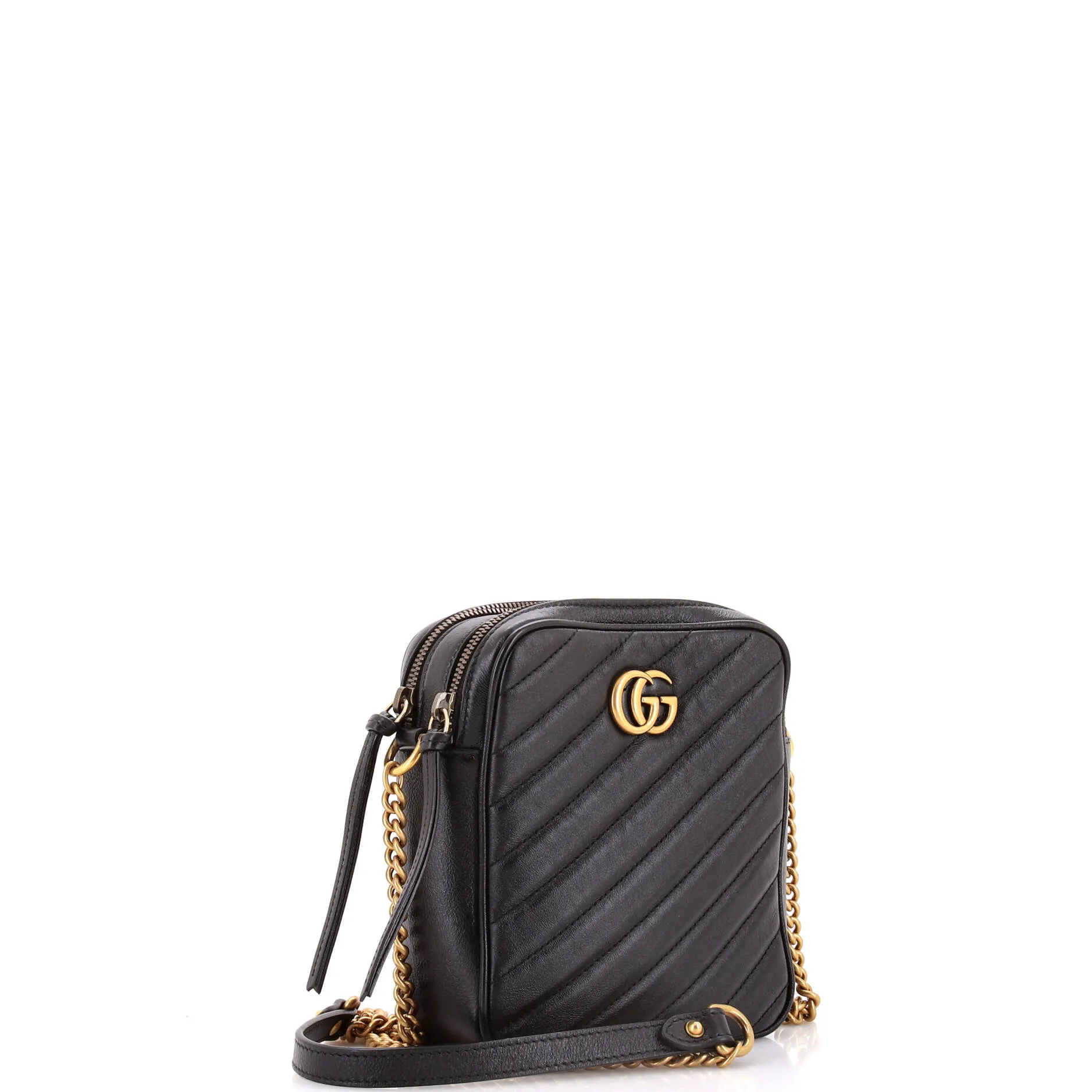 Gucci Gg Marmont Double Zip Camera Bag