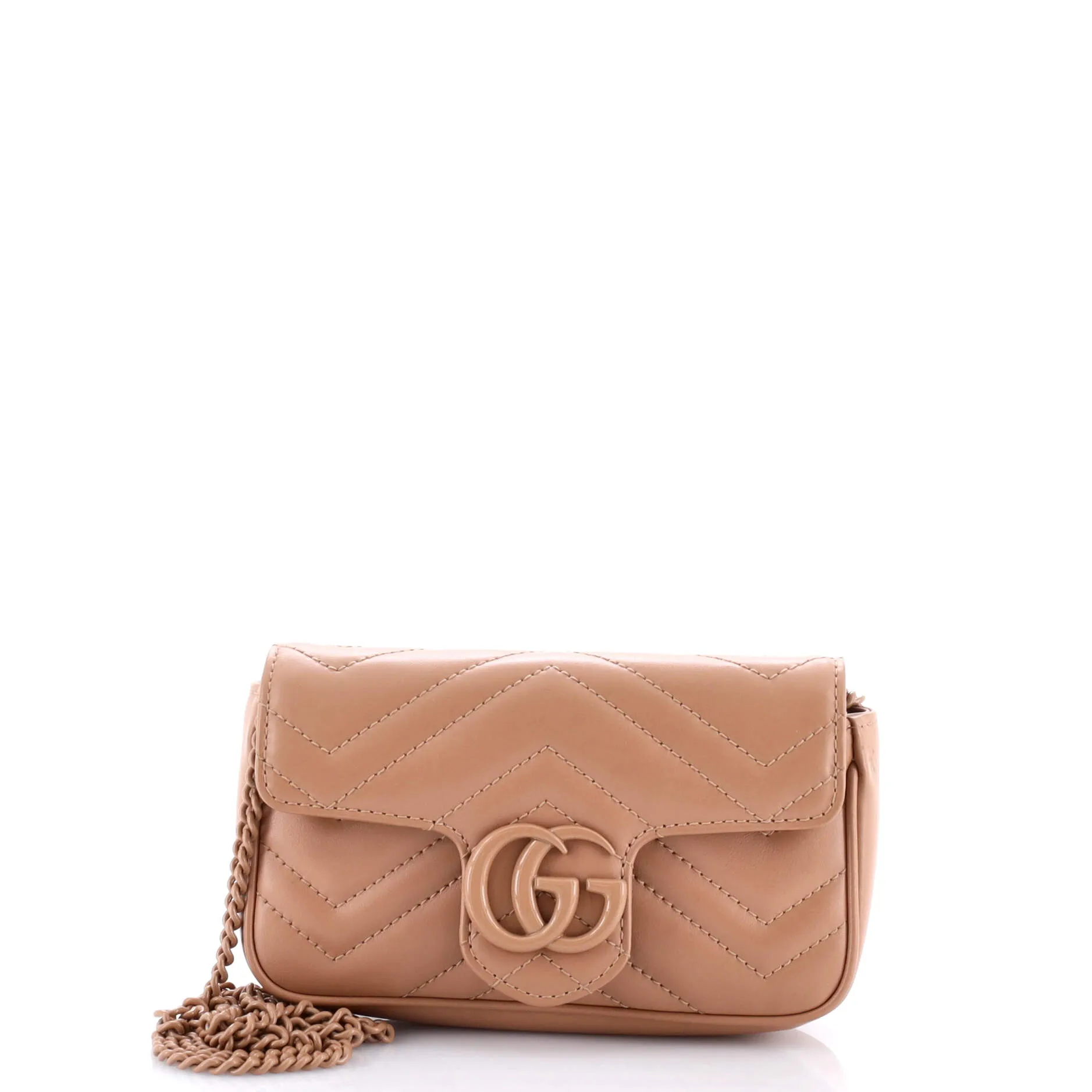 Gucci Gg Marmont Flap Belt Bag Matelasse