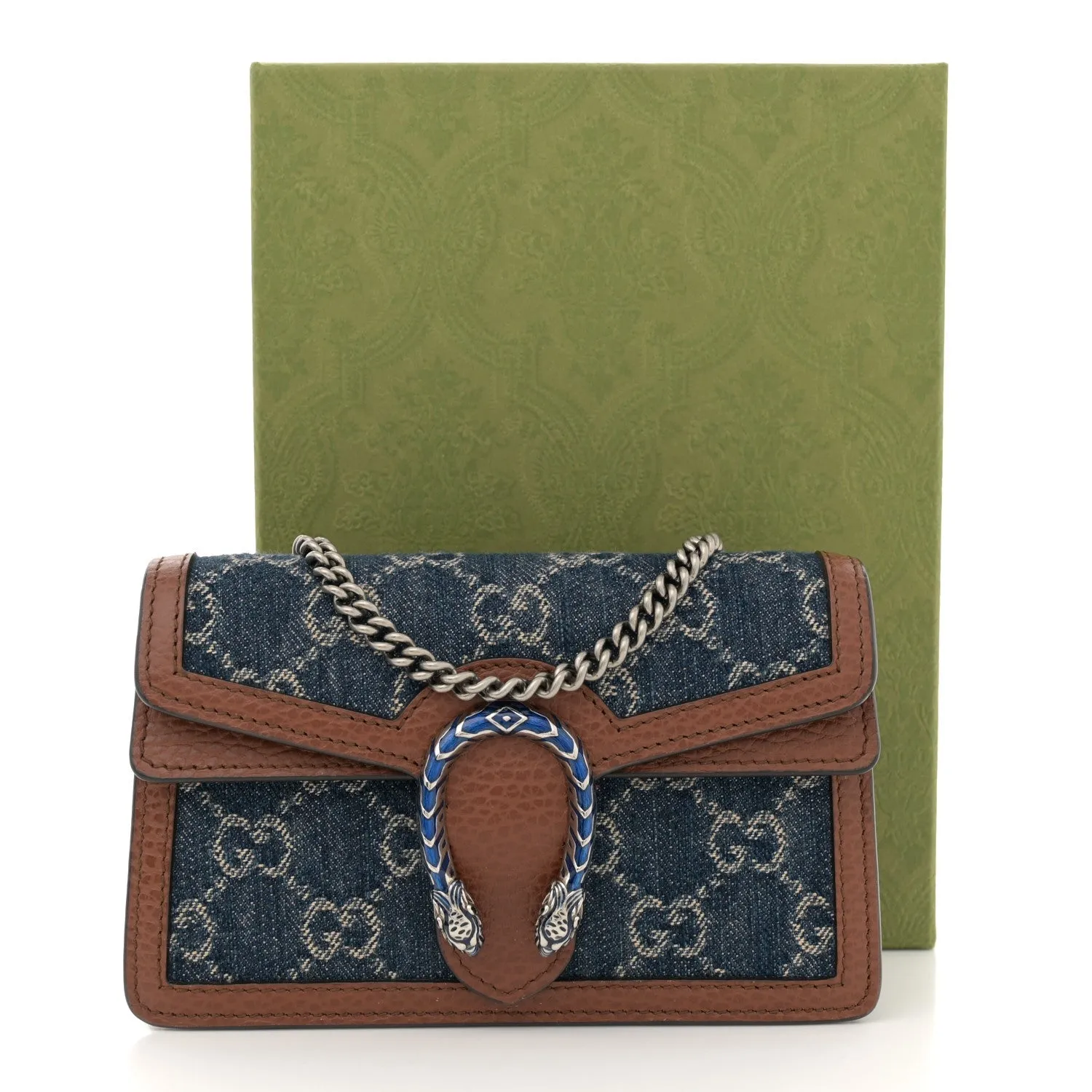 Gucci New Denim Gg Dollar Calfskin