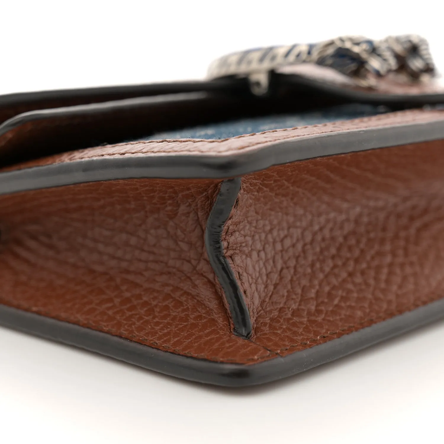 Gucci New Denim Gg Dollar Calfskin