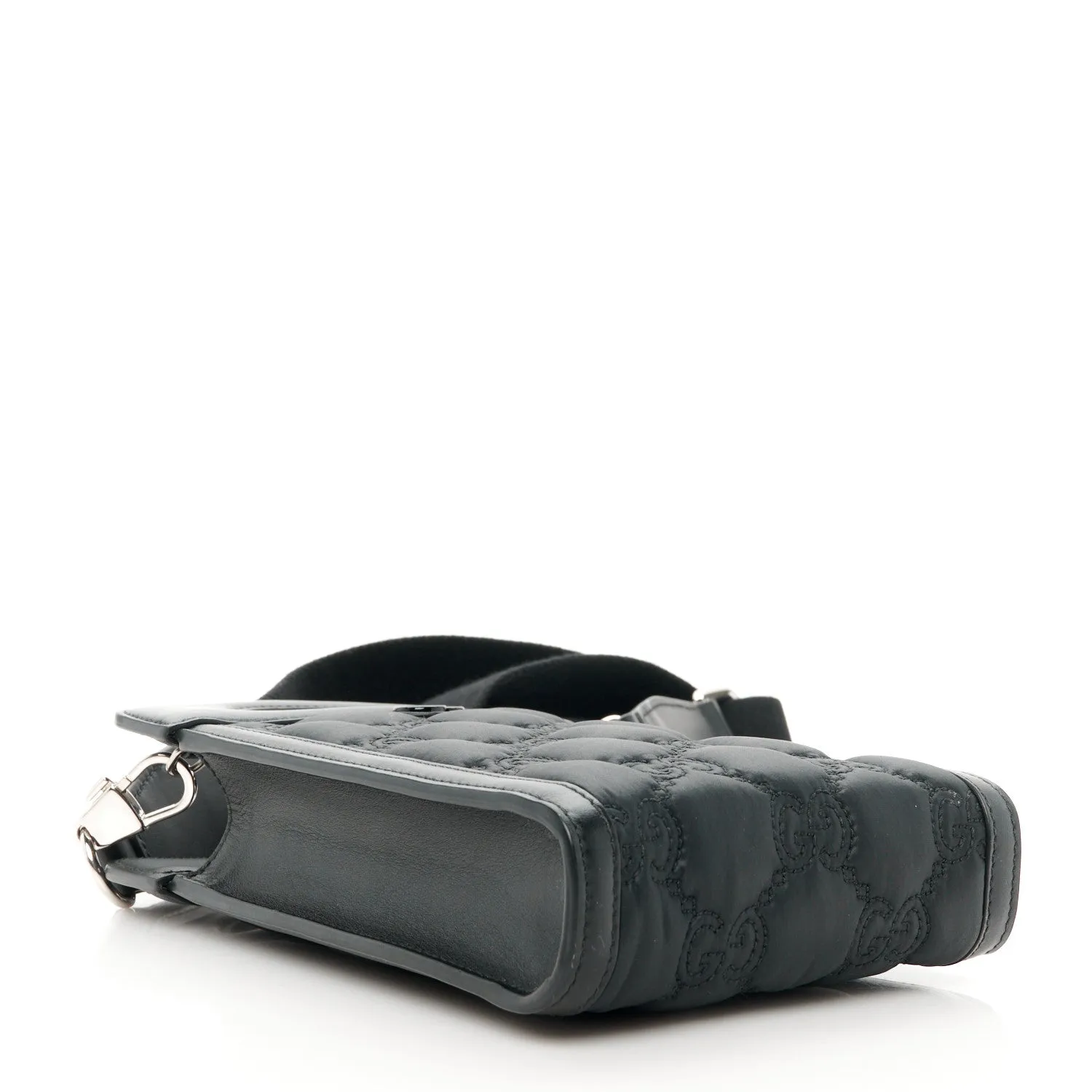 Gucci Nylon Calfskin Enamel Gg Matelasse