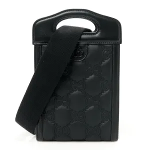 Gucci Nylon Calfskin Enamel Gg Matelasse