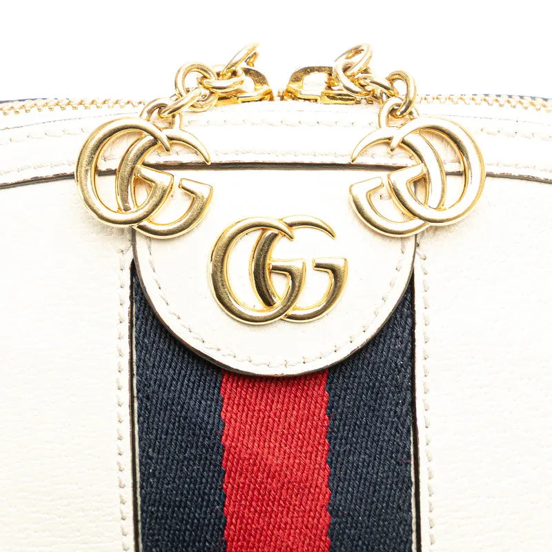 Gucci Ophidia Shearling Line Leather Shoulder Bag