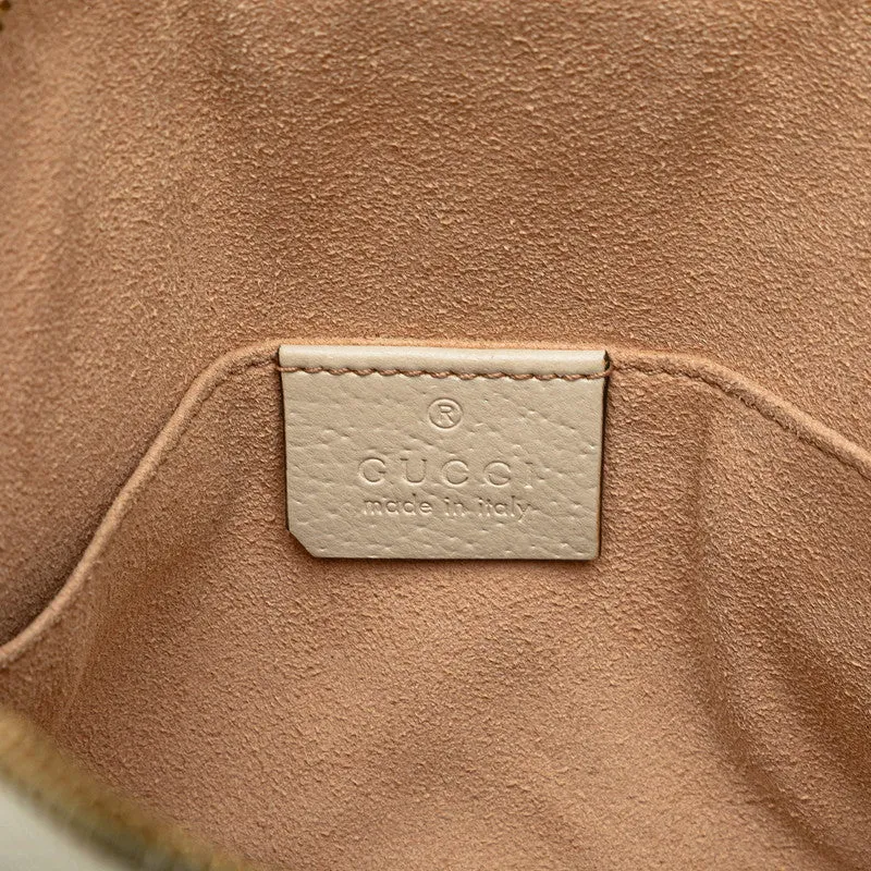 Gucci Ophidia Shearling Line Leather Shoulder Bag