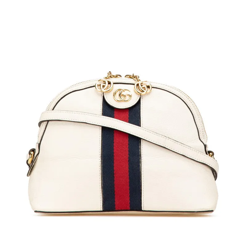 Gucci Ophidia Shearling Line Leather Shoulder Bag
