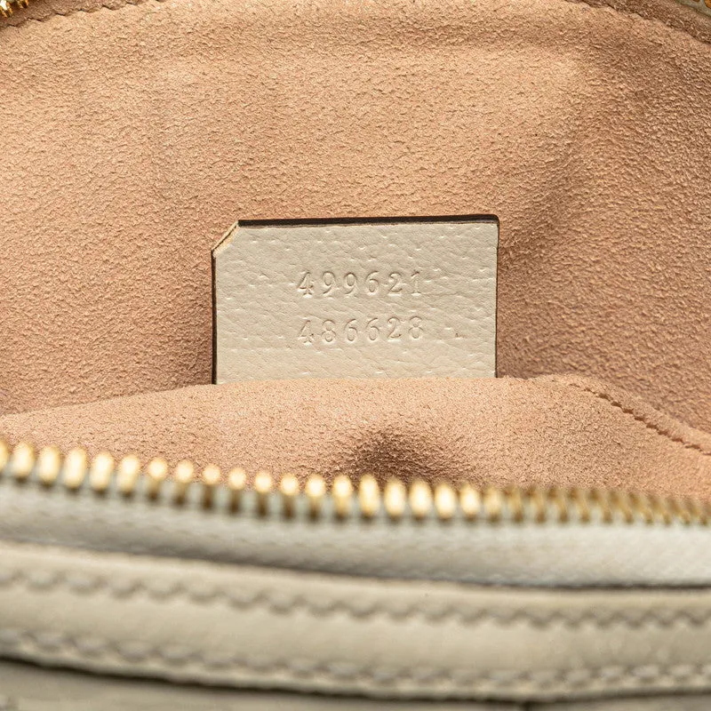 Gucci Ophidia Shearling Line Leather Shoulder Bag