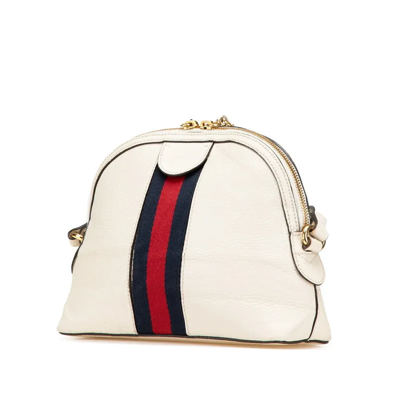 Gucci Ophidia Shearling Line Leather Shoulder Bag