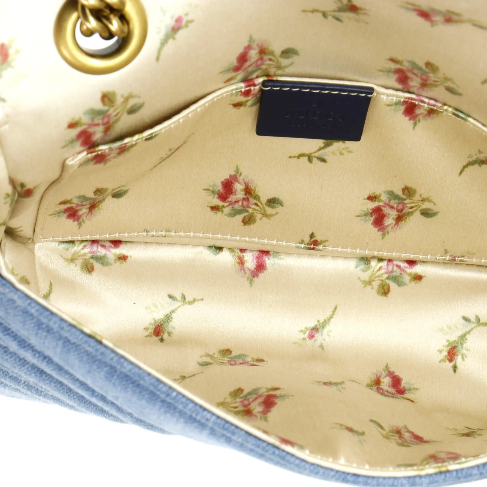 Gucci Pearly Gg Marmont Flap Bag