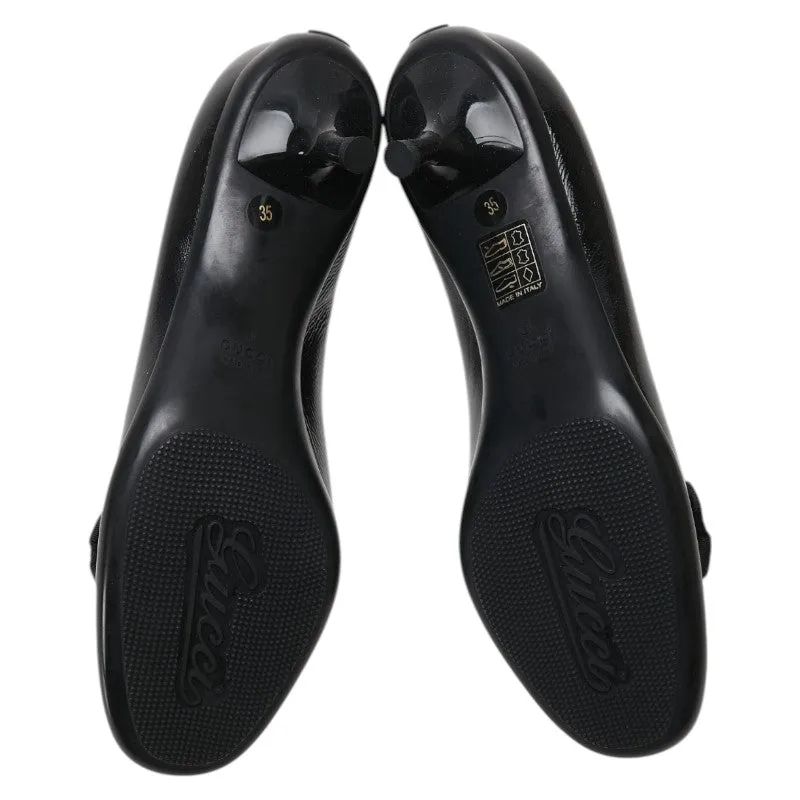 Gucci Ribbon Interlocking G Patent Leather Pumps