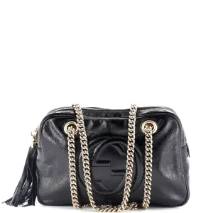 Gucci Soho Chain Zip Shoulder Bag Patent