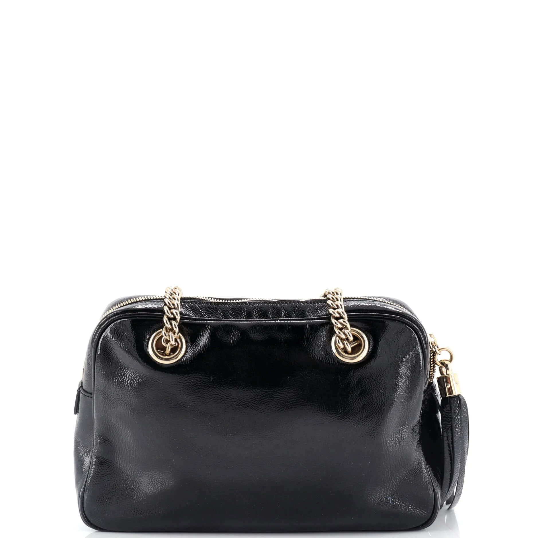 Gucci Soho Chain Zip Shoulder Bag Patent