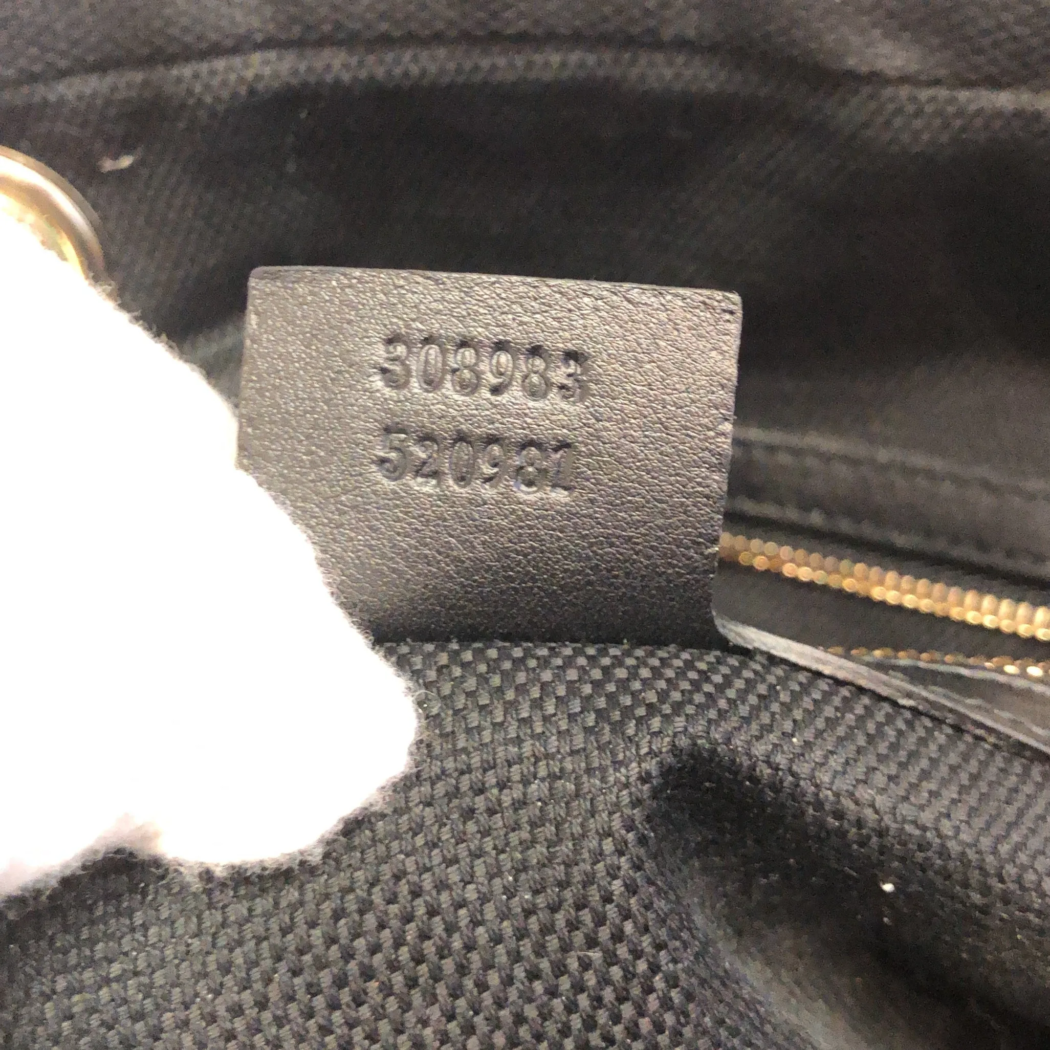 Gucci Soho Chain Zip Shoulder Bag Patent