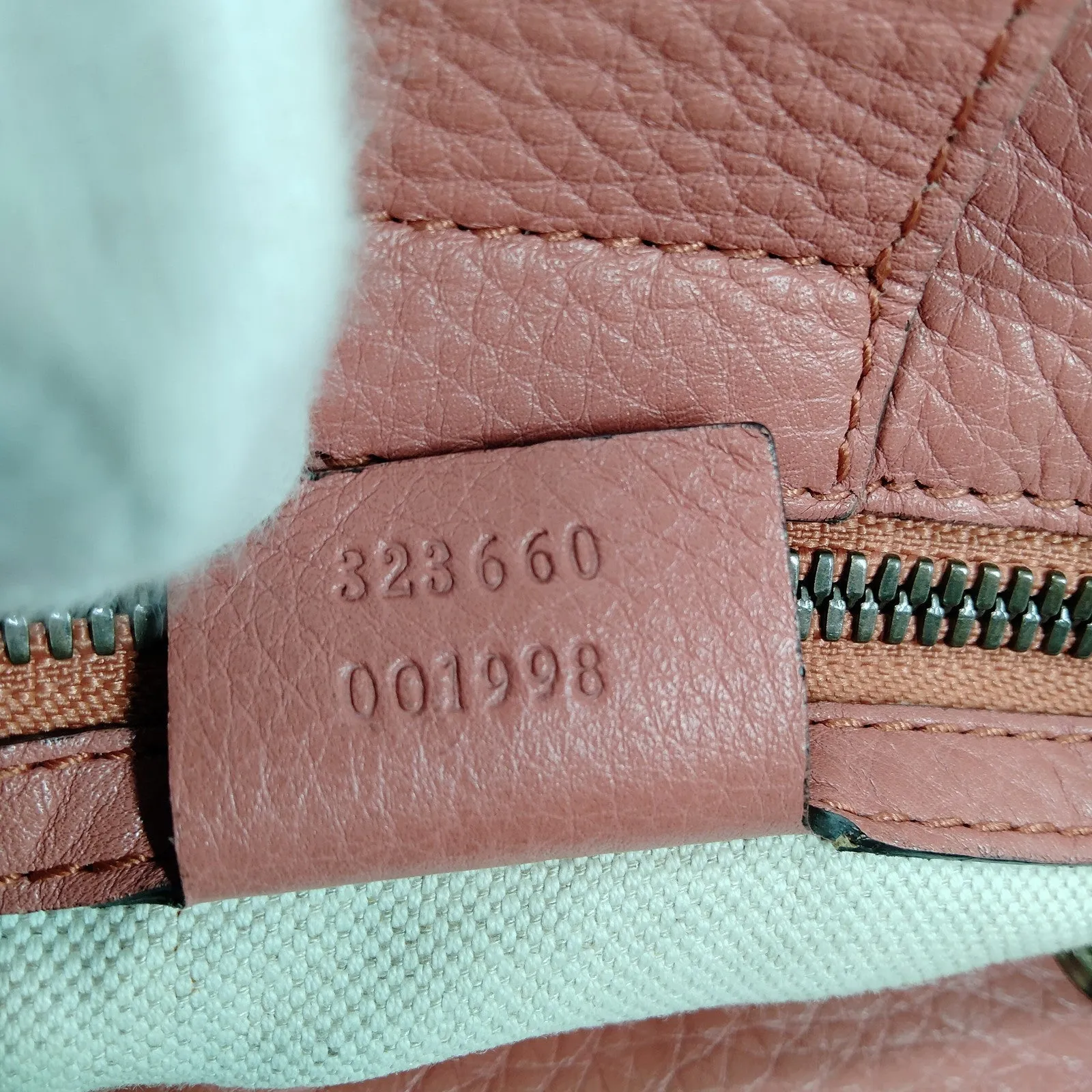 Gucci Tote Bag Bamboo Pink Leather