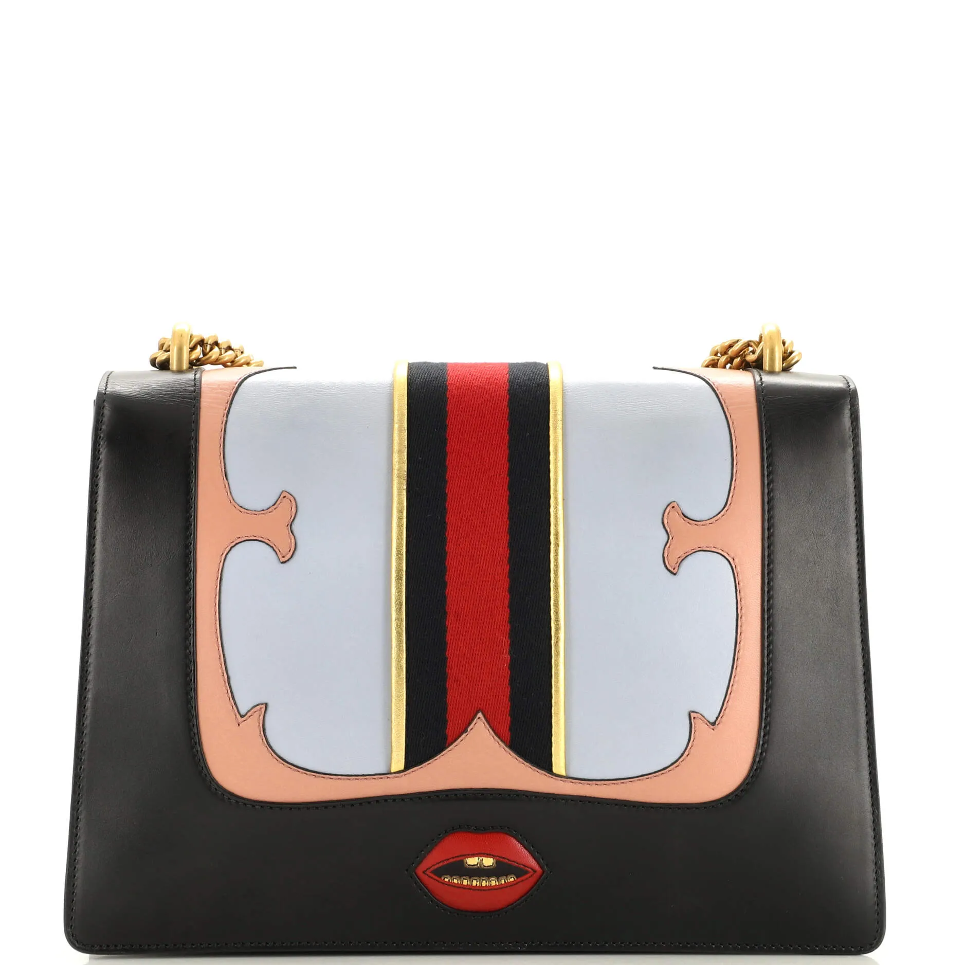 Gucci Web Heart Gg Marmont Chain