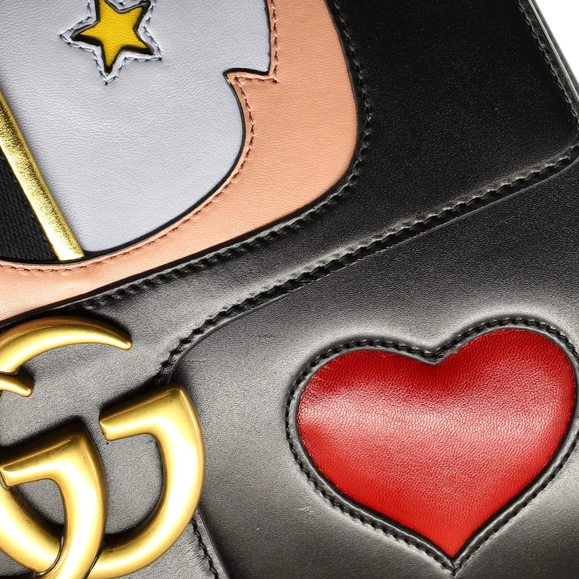 Gucci Web Heart Gg Marmont Chain
