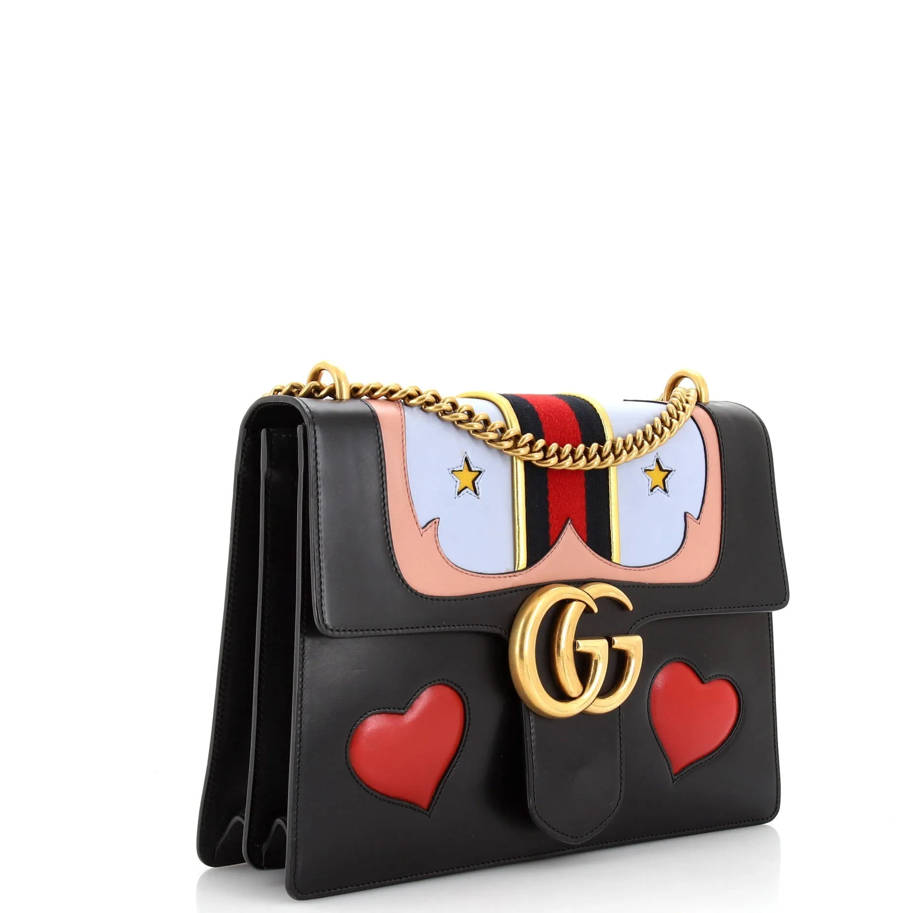 Gucci Web Heart Gg Marmont Chain